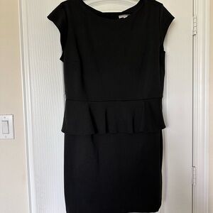 New York & Company Black Peplum Sheath Dress – Size XL